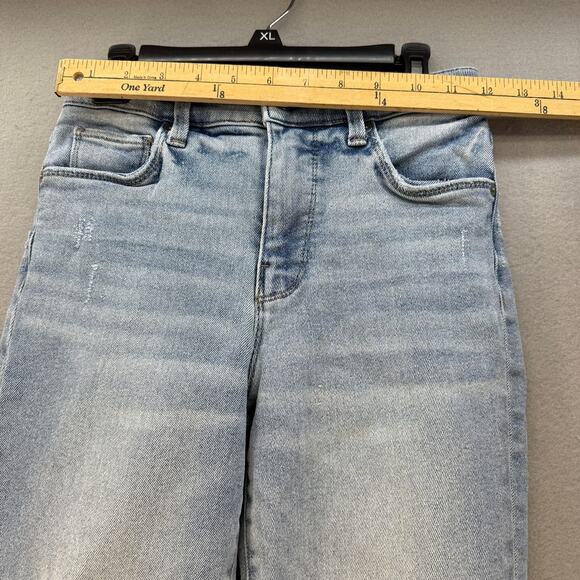 Evereve Jeans Women's 24 (0) Light Blue High Rise Fit Ever Straight Skinny Leg - Picture 10 of 14